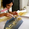 usha creating a stencil